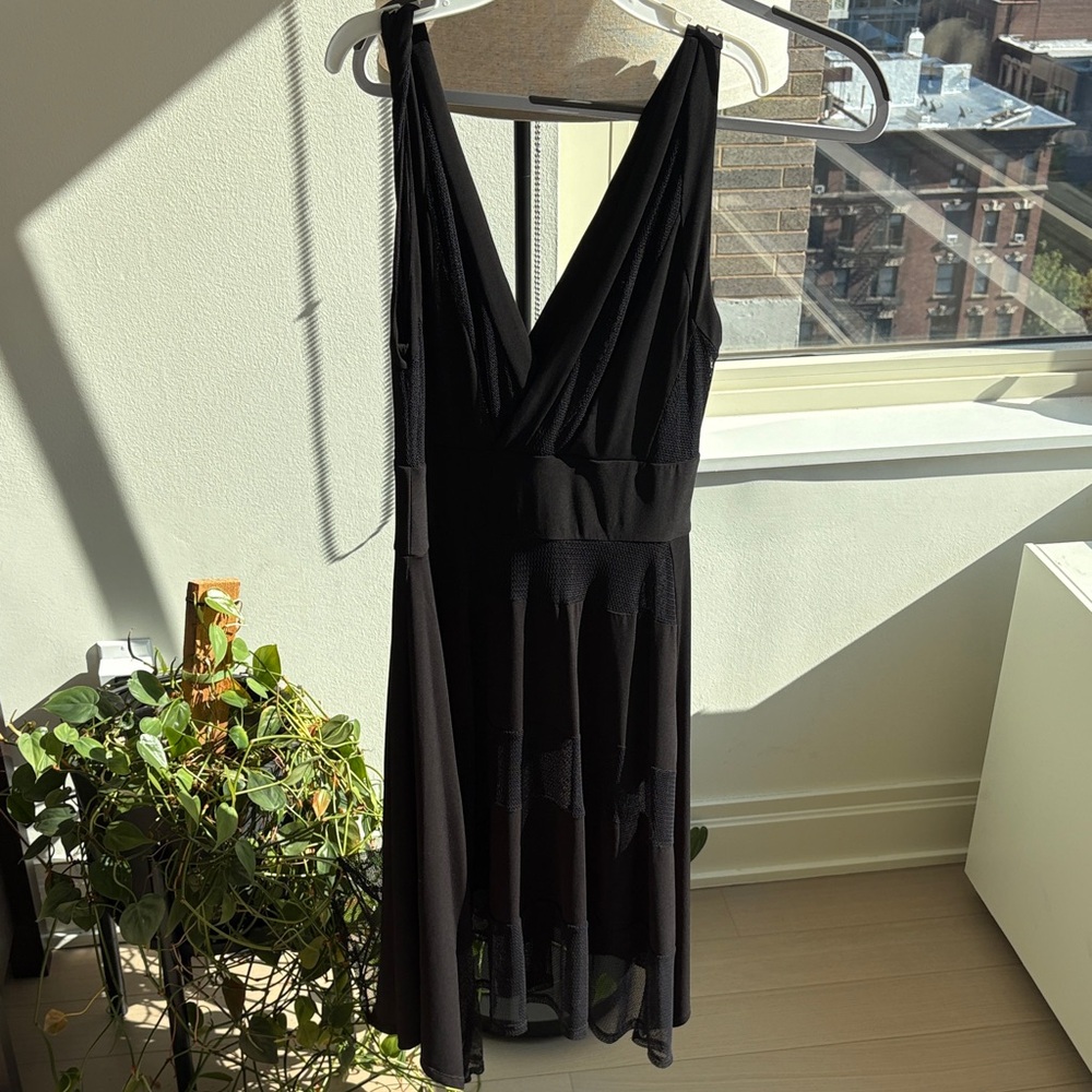BCBGMaxAzria Black High Low Dress